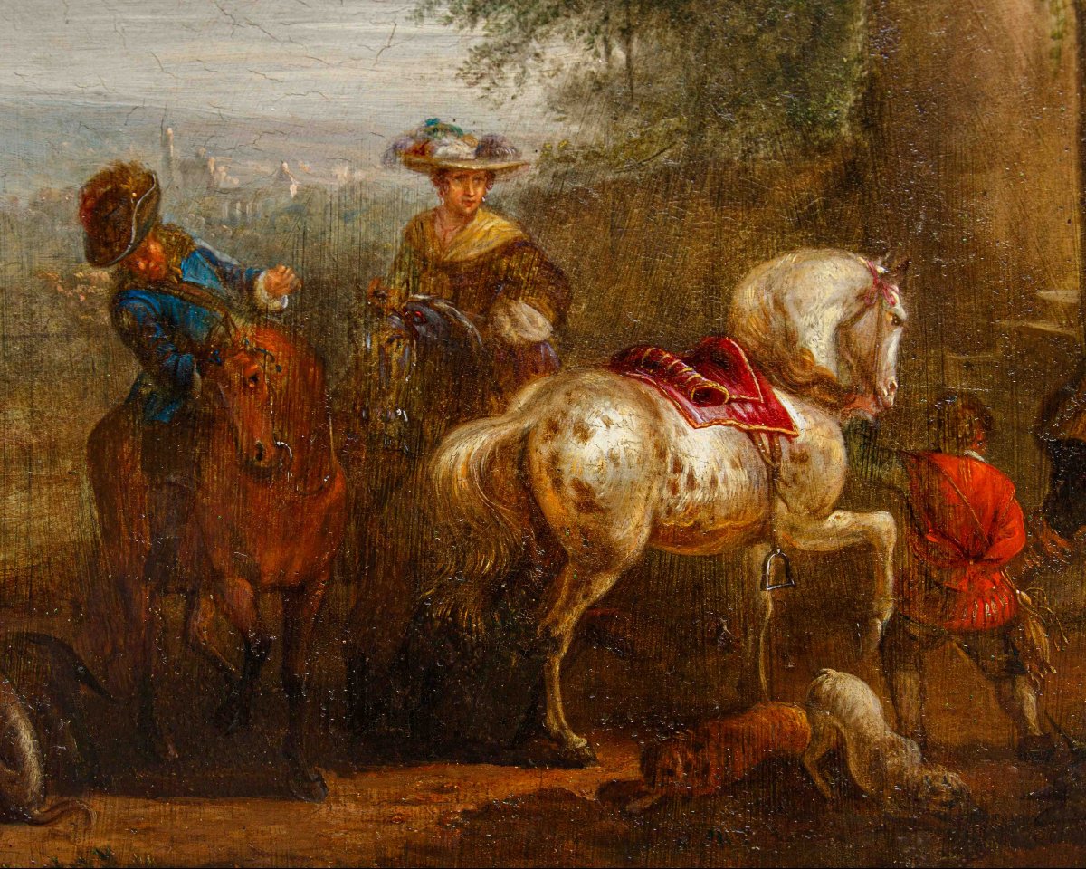 Carel van Falens (Anvers, 1683 - Paris, 1733), Scène de genre-photo-8