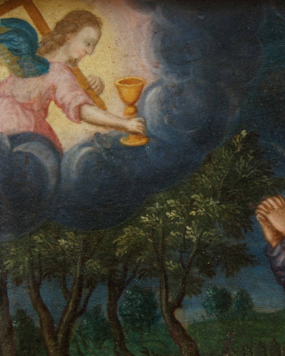 Peintre flamand actif en Italie au XVIIe siècle, Piété et prière dans le jardin-photo-5