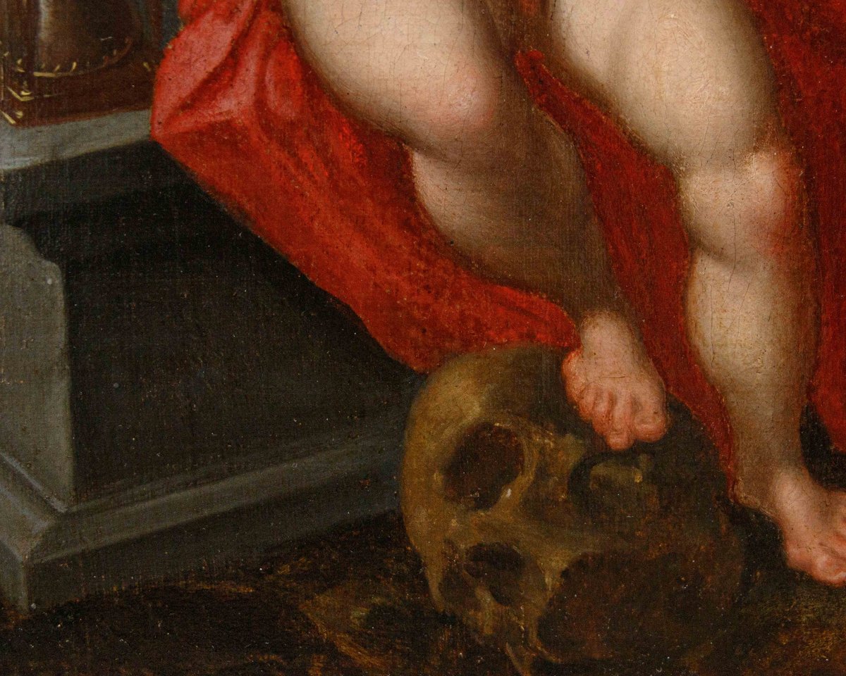 Peintre flamand de la première moitié du XVIIe siècle, Nascendo Morimur-photo-1