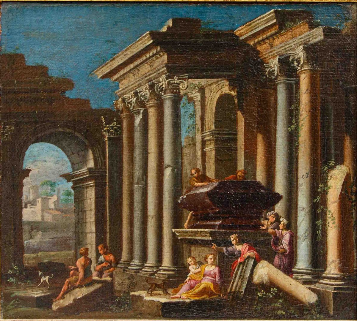 Alberto Carlieri (rome, 1672 – C. 1720), Capriccios With Figures-photo-2