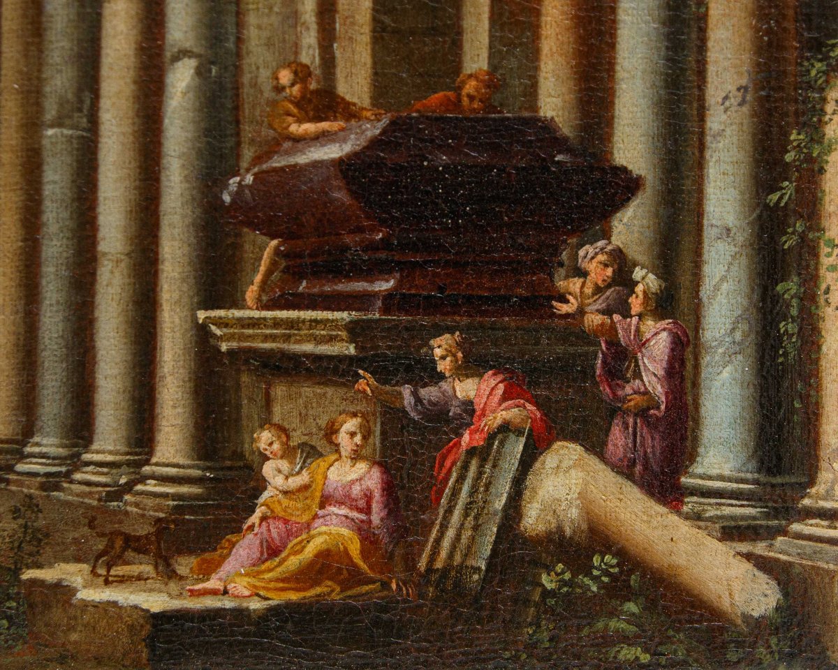 Alberto Carlieri (rome, 1672 – C. 1720), Capriccios With Figures-photo-5