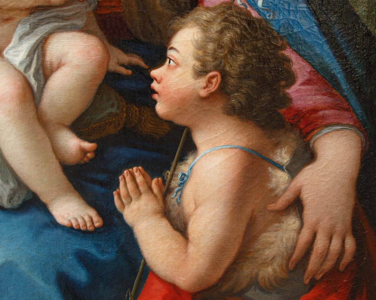 Paolo De Matteis (Piano Vetrale, 1662 - Naples, 1728), Sainte-Famille avec saint Jean-photo-5