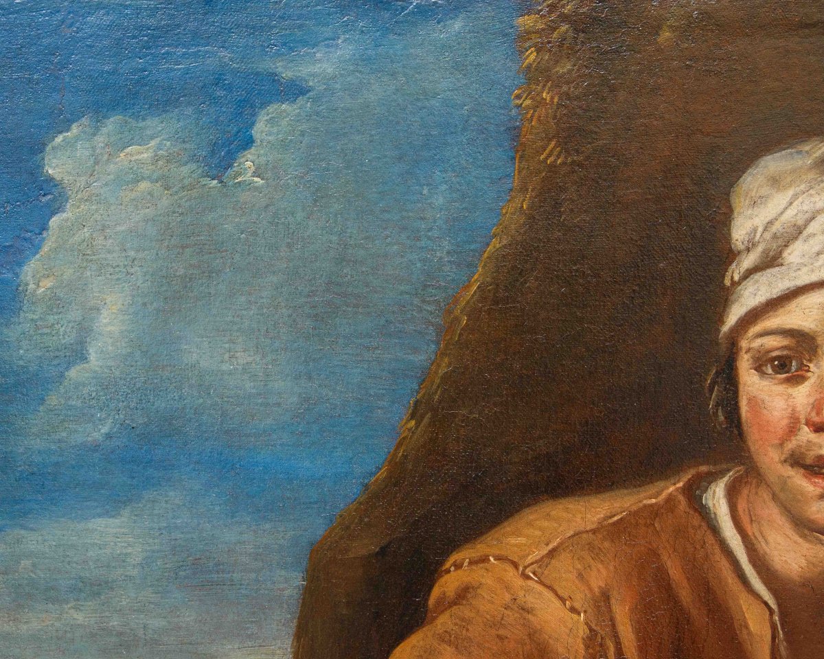 Giacomo Francesco Cipper dit le Todeschini (Feldkirch, 1664 - Milan, 1736), Jeune pêcheur-photo-2