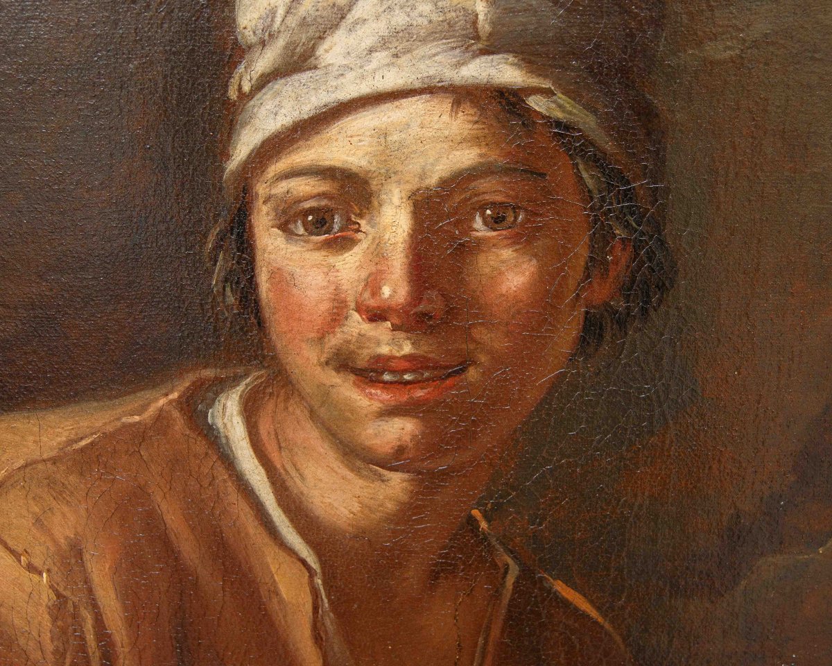 Giacomo Francesco Cipper dit le Todeschini (Feldkirch, 1664 - Milan, 1736), Jeune pêcheur-photo-6