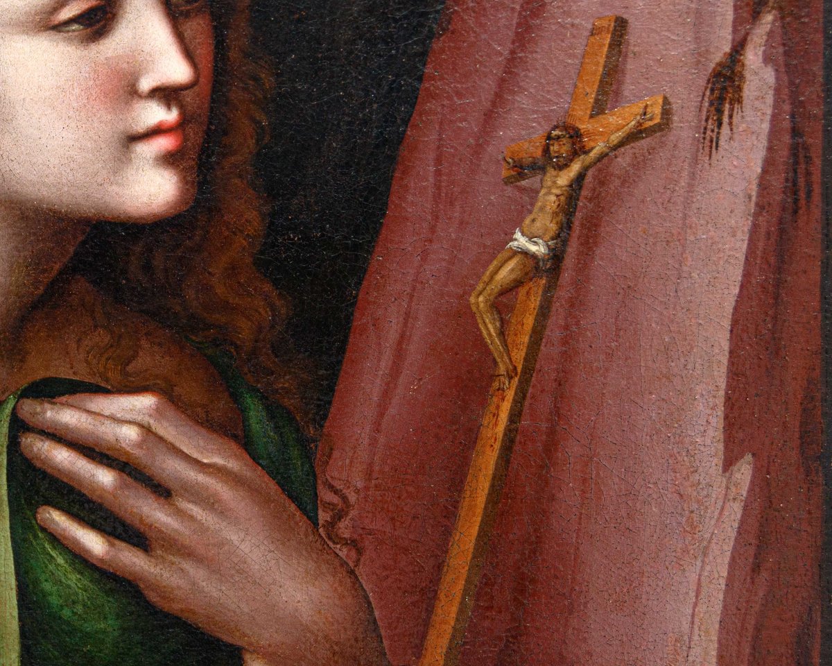 Pseudo-giampietrino B (milan, 3rd And 5th/6th Decades Of The 16th Century), The Penitent Magdalene-photo-1