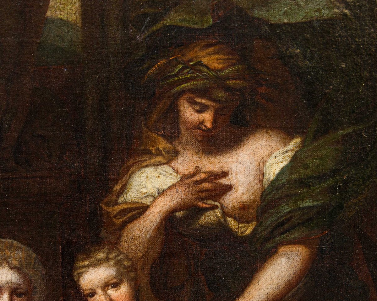 Barend Graat (Amsterdam, 1628 - 1708), L’éducation de trois enfants par Minerva et Cerere-photo-4