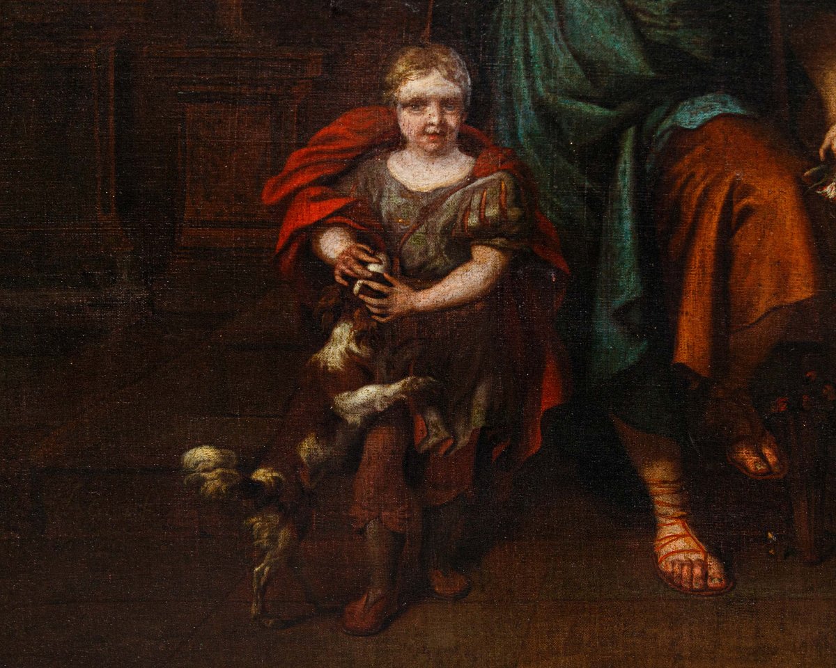 Barend Graat (Amsterdam, 1628 - 1708), L’éducation de trois enfants par Minerva et Cerere-photo-6