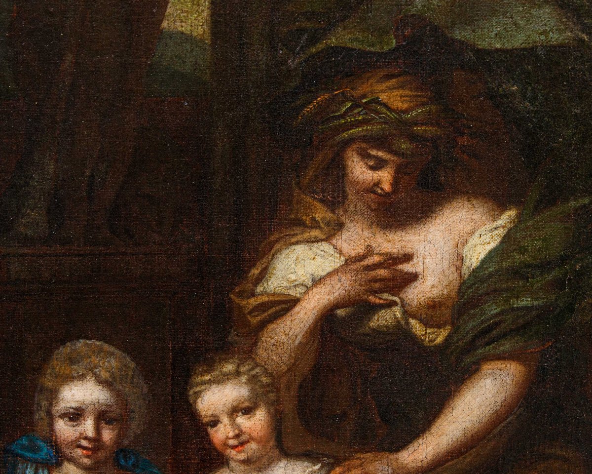 Barend Graat (Amsterdam, 1628 - 1708), L’éducation de trois enfants par Minerva et Cerere-photo-7