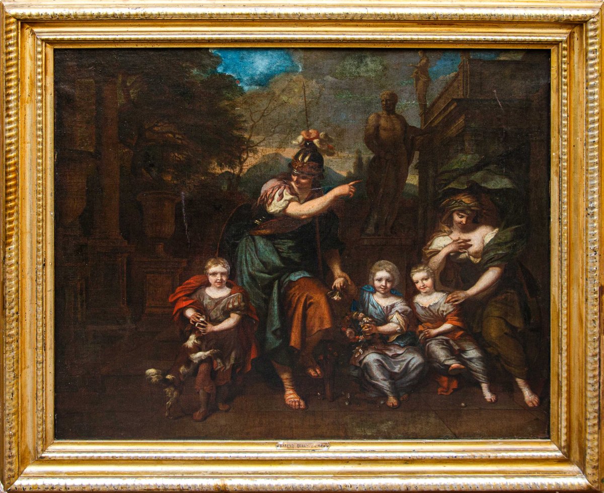Barend Graat (Amsterdam, 1628 - 1708), L’éducation de trois enfants par Minerva et Cerere