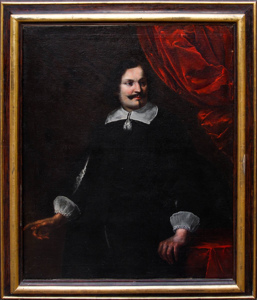 Giovanni Bernardo Carbone (Gênes, 1616 - 1683), Portrait de gentleman, 1650 ca.