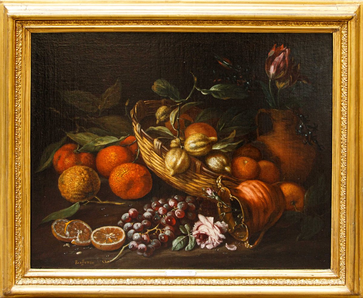 Tommaso Realfonzo, Known As Masillo (1677–1743) Still Lifes Of Fruit And Flowers Outdoors-photo-3