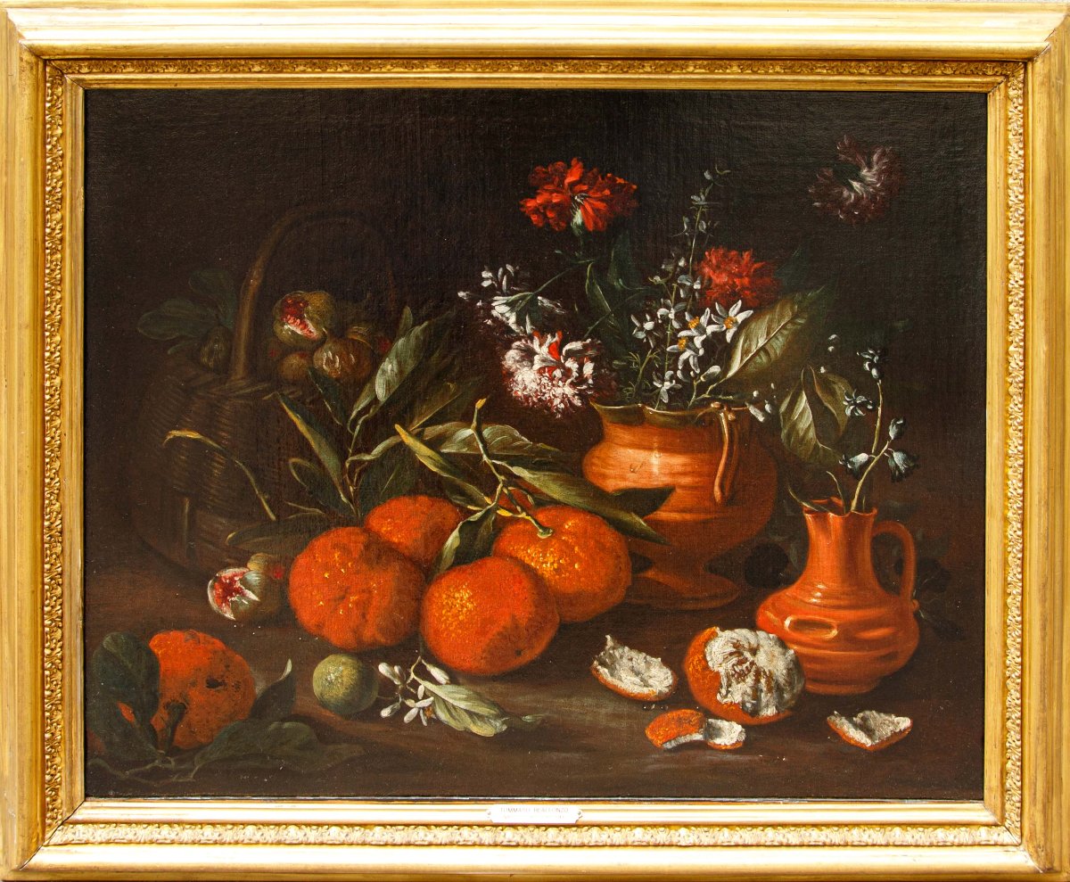 Tommaso Realfonzo, Known As Masillo (1677–1743) Still Lifes Of Fruit And Flowers Outdoors-photo-4