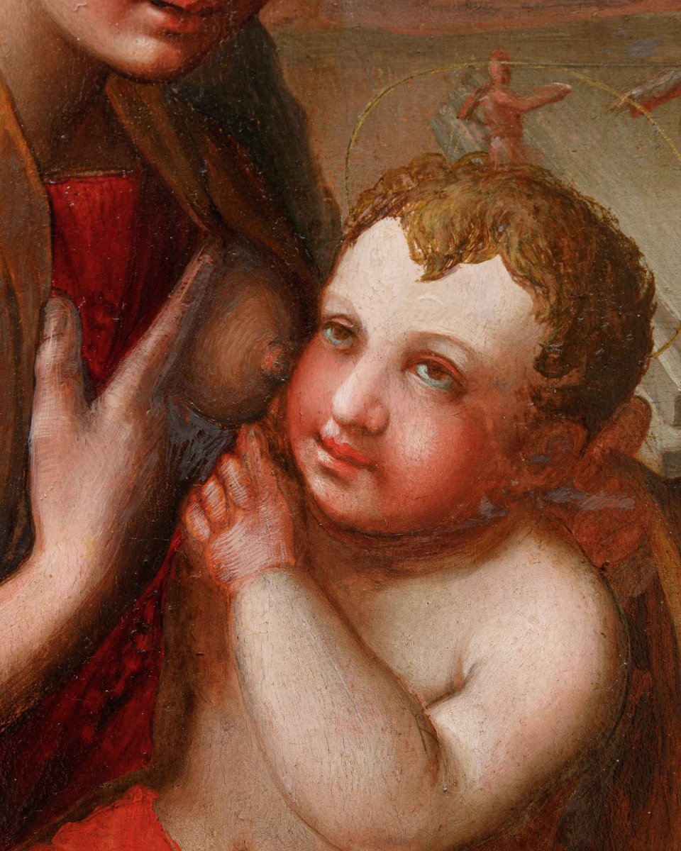 Tuscan School, 16th Century, Madonna And Child-photo-1