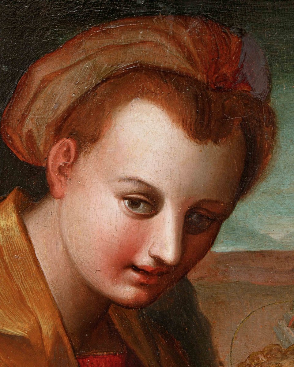 Tuscan School, 16th Century, Madonna And Child-photo-2