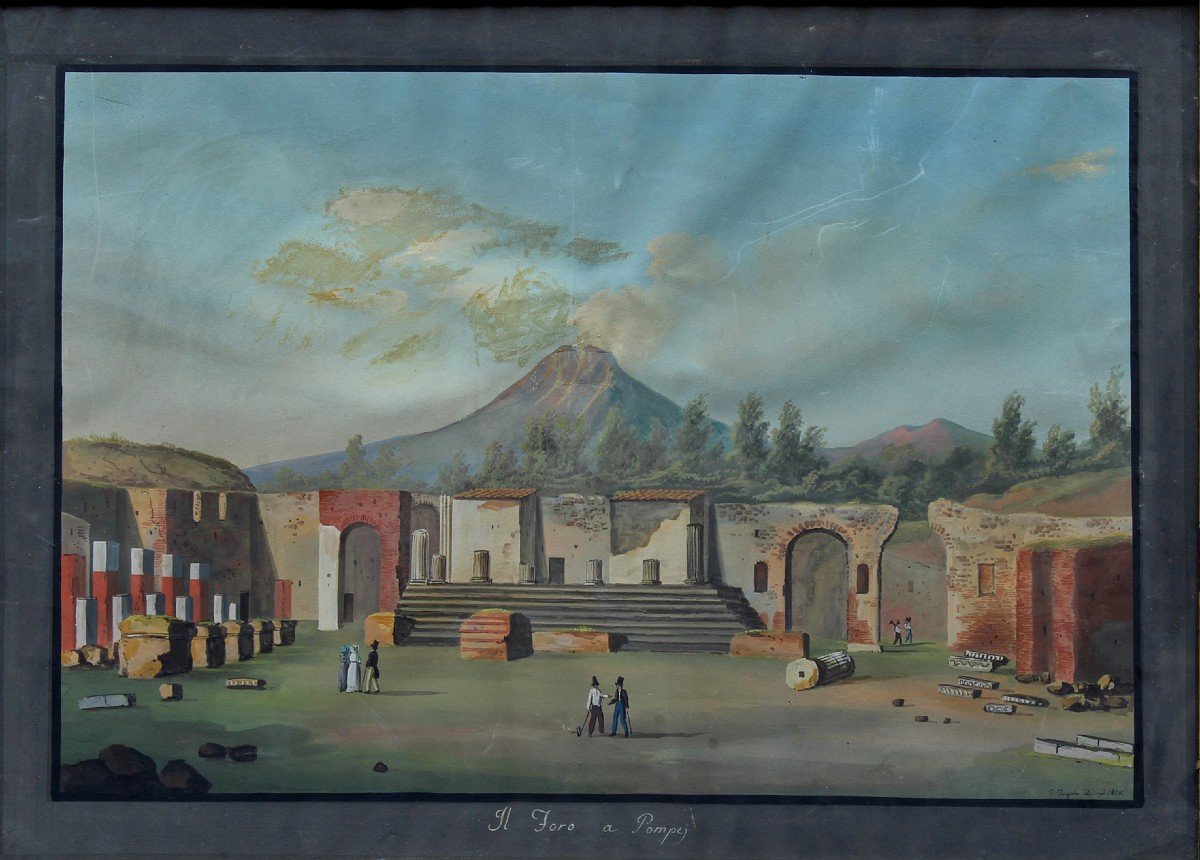 Vues De Pompéi, Francesco Fergola (1801 - 1875)-photo-4