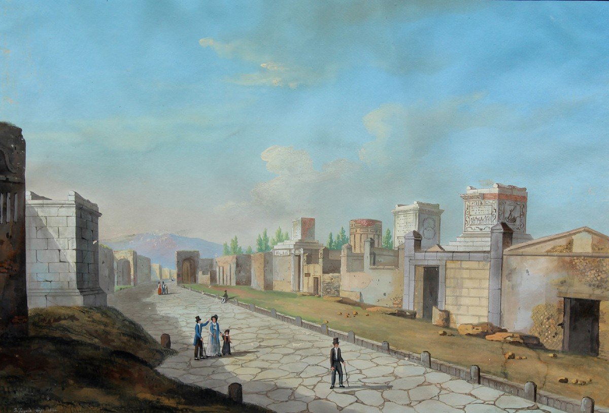 Vues De Pompéi, Francesco Fergola (1801 - 1875)-photo-1