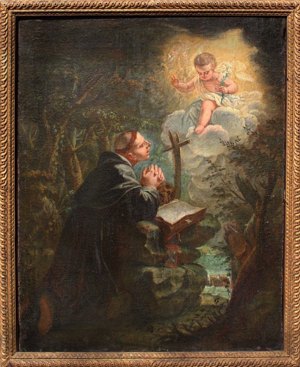Saint Nicolas De Tolentino In Prayer, 17th Century