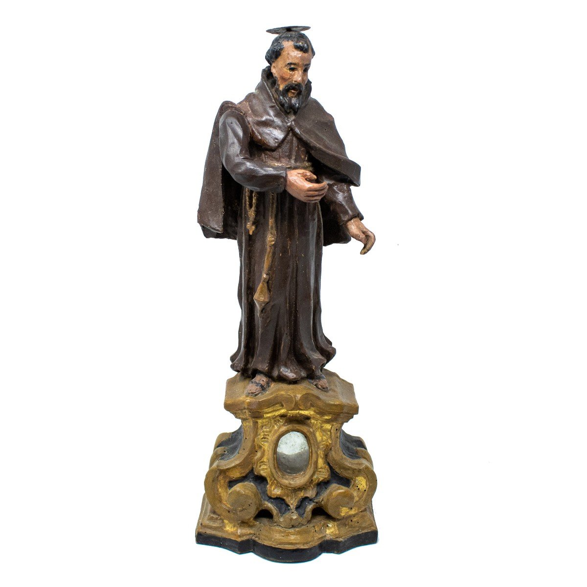 Saint Francis And Prelate, XIXth Century-photo-3