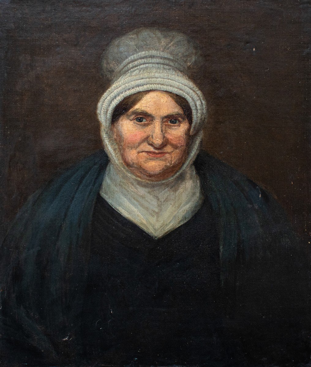 Janet Tower Storey (aberdeen 1756-1835), Portrait Of Woman With Helmet