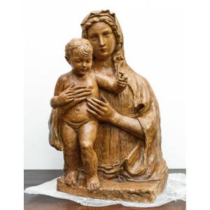 Cercle De Benedetto Da Maiano (1442 -  1497), Vierge à L’enfant Christ