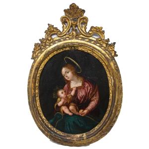 17th Century, Flemish School, Madonna And Child