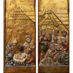 XVIe Siècle, Espagne, Nativité Et Adoration Des Mages 