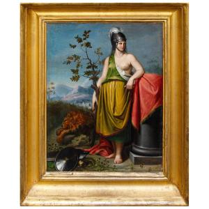 Giacomo Casa (conegliano, 1827 - Rome, 1887), Allégorie De Venise
