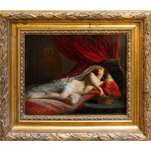 Jean Louis Victor Viger De Vigneau (argentan, 1819- Paris, 1879), The Death Of Cleopatra