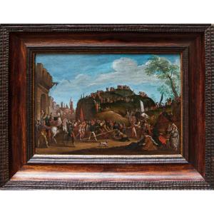 Follower Of Jacques Caillot, First Half Of The 18th Century,  Ascent To The Calvary