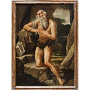 École de l’Italie centrale, 17ème siècle, Saint Onofrio pénitent