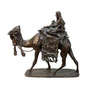 Ernesto Bazzaro (milan, 1859 - 1937), Caravan