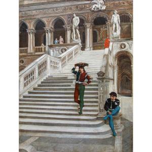 19th Century, The Giants' Staircase Of The Ducal Palace Of Venice