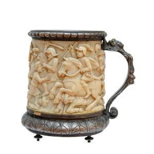 18th Century, Mug With Clash Of Knights