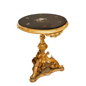 Grand Ducal Workshops, 19th Century, Small Table With A Marbled Top