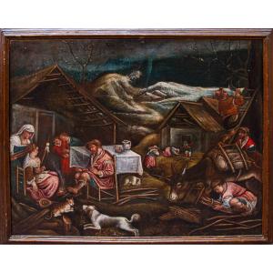 Painting By Leandro Bassano (1557–1622), Allegory Of Winter