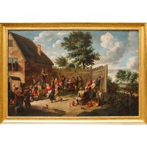 David Teniers le Jeune (Anvers, 1610 - Bruxelles, 1690), atelier de, Fête de village