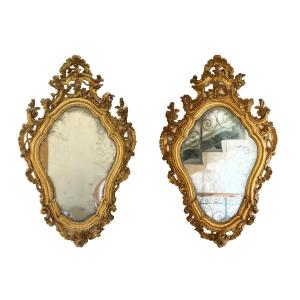Vénétie, 18ème siècle, Paire de miroirs