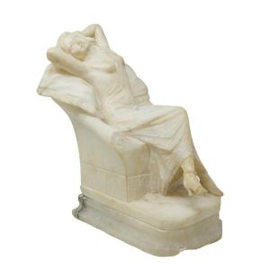 Giuseppe Gambogi (Pise, 1862 - Florence, 1938), Figure féminine allongée, 1900