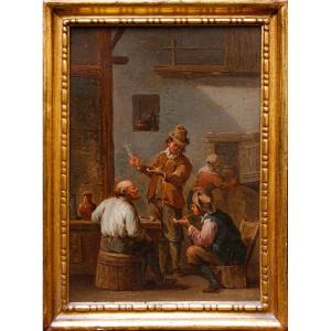 Atelier de Jan Thomas van Kessel (Anvers, 1677-1741), Scène de taverne avec fumeurs