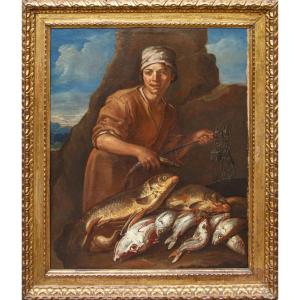 Giacomo Francesco Cipper, Known As "il Todeschini" (1664–1736), Young Fishmonger
