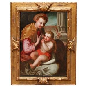 Tuscan School, 16th Century, Madonna And Child