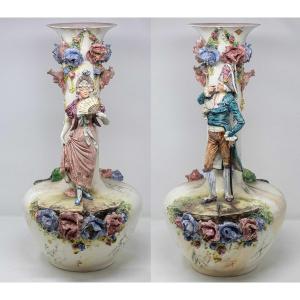 Late Eighteenth - Early Nineteenth Century, Pair Of Vases