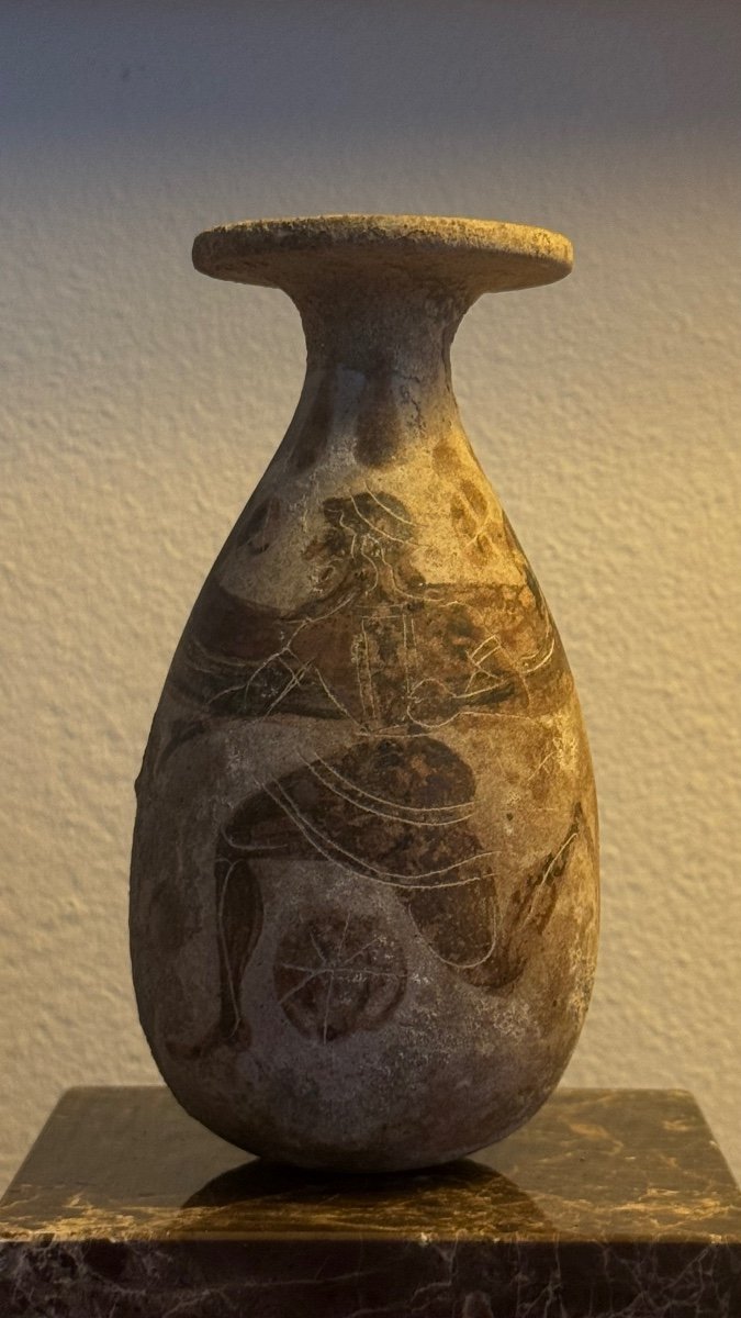 Alabastre Alabastron Boréade antique antiquité Archaïque Corinthien corinthe Grèce art grec  -photo-2