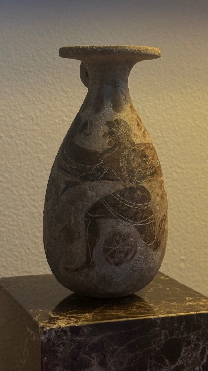 Alabastre Alabastron Boréade antique antiquité Archaïque Corinthien corinthe Grèce art grec  -photo-2