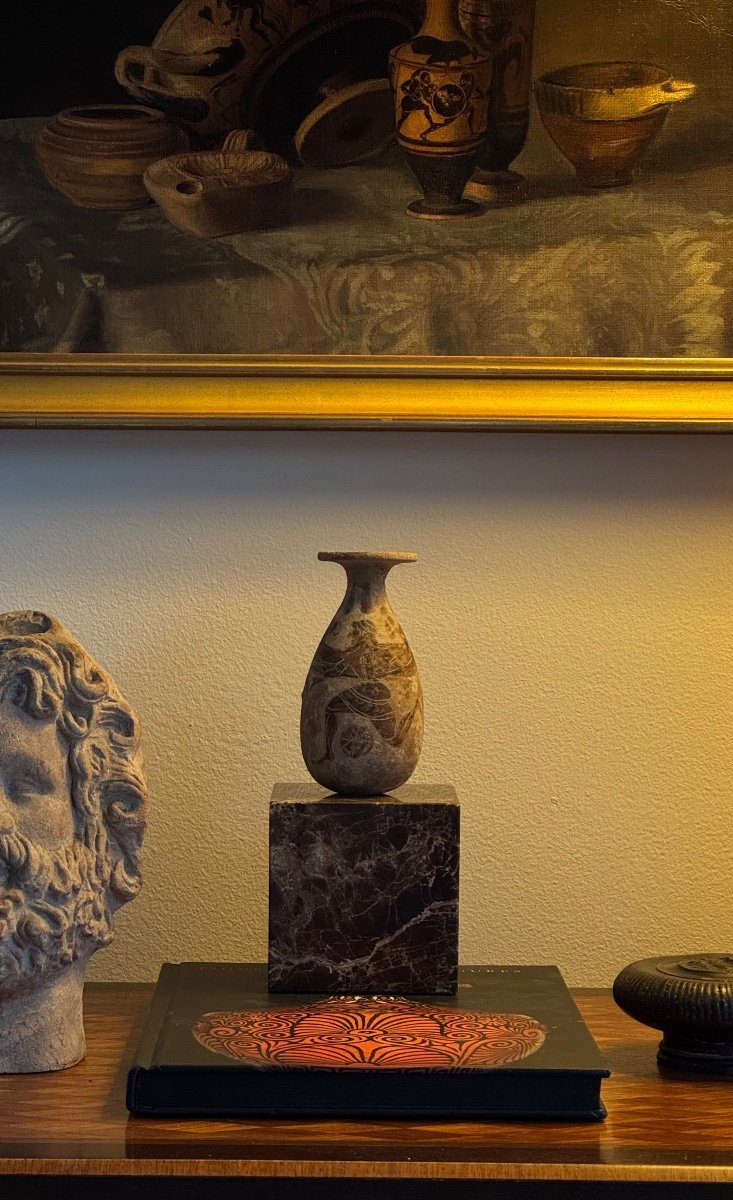 Alabastre Alabastron Boréade antique antiquité Archaïque Corinthien corinthe Grèce art grec  