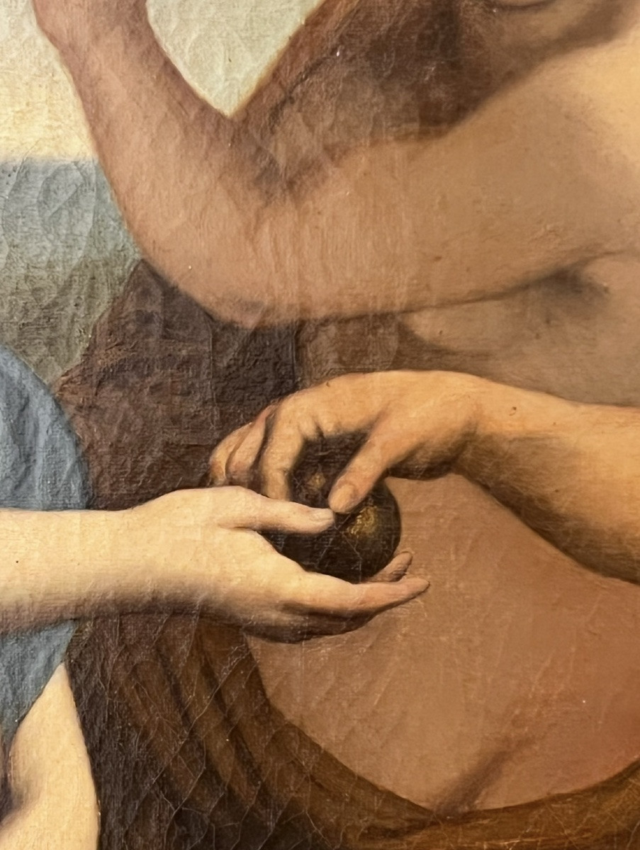 Tableau Ancien-peinture Mythologique-grèce-le Jugement De Pâris-Ecole Française Du XIXe Siècle-photo-6