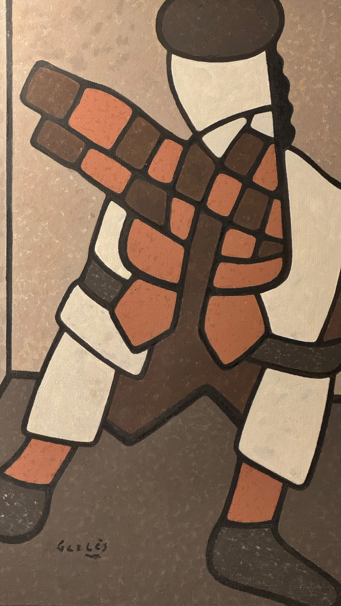 Painting–oil On Canvas–georges Lévêque, Known As Gerlès–cubism–andré Lhote–édouard Pignon-photo-2