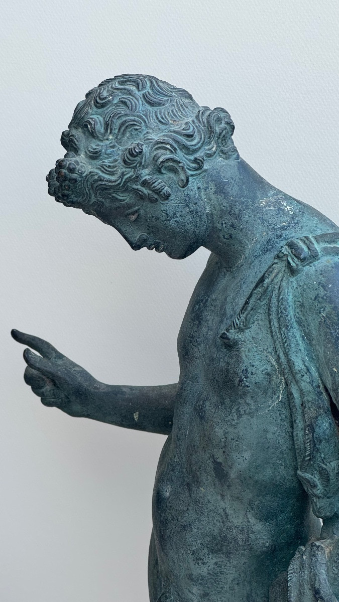 Narcissus-dionysus-bronze-ephebe-19th Century-sculpture-italy-naples-fonderia Artistica Chiurazzi-photo-2