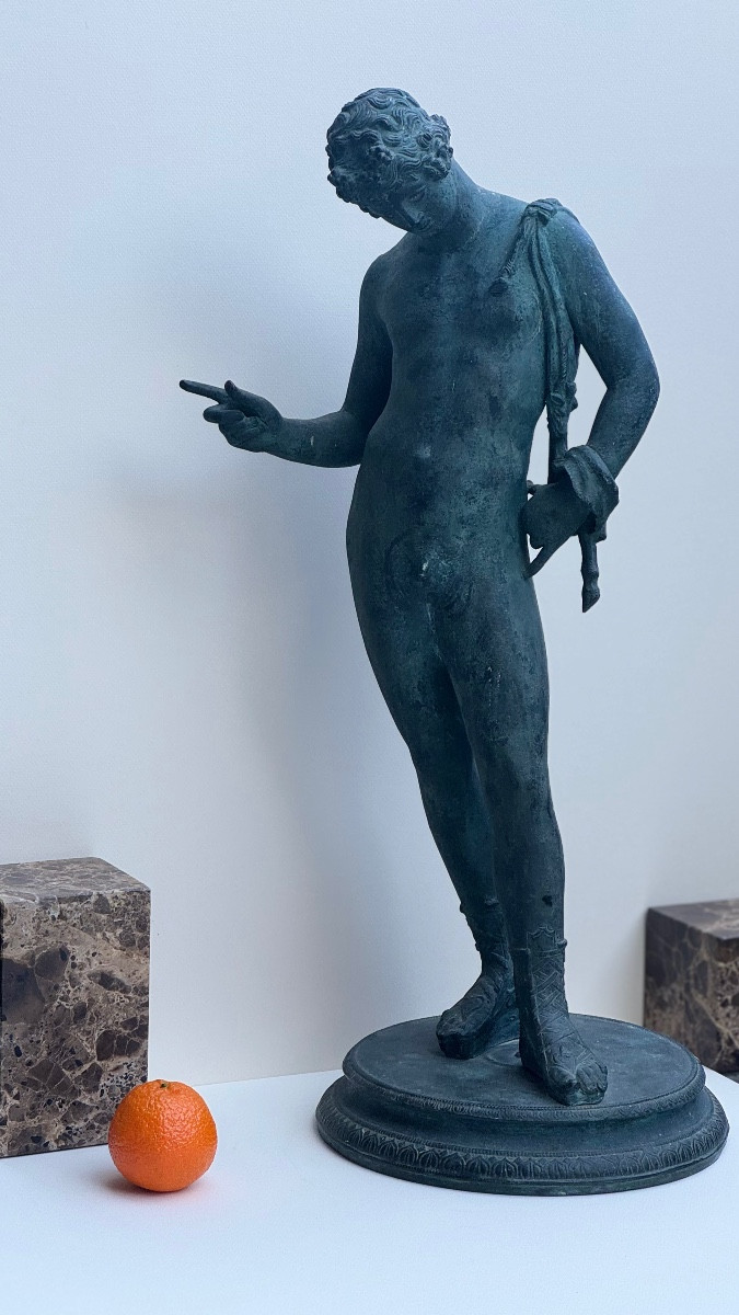 Narcissus-dionysus-bronze-ephebe-19th Century-sculpture-italy-naples-fonderia Artistica Chiurazzi-photo-3
