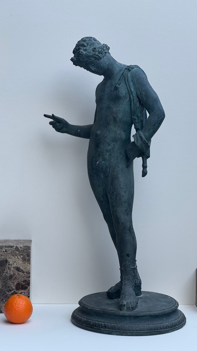 Narcissus-dionysus-bronze-ephebe-19th Century-sculpture-italy-naples-fonderia Artistica Chiurazzi-photo-4